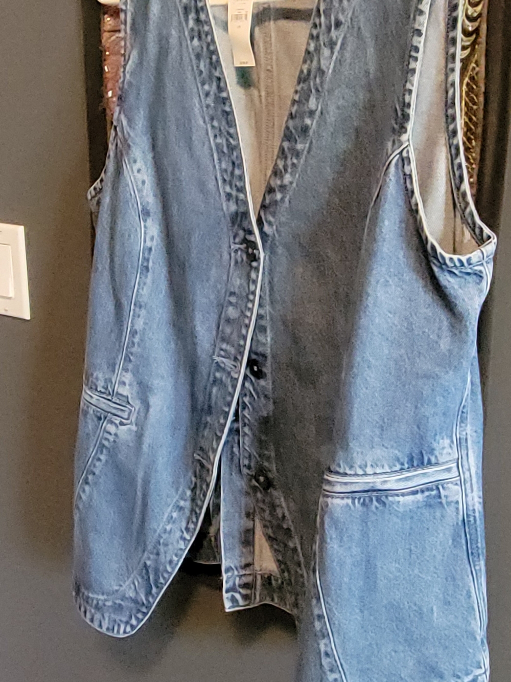 GAP Light Blue Denim Vest